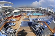 Allure of the Seas - Pool and Sports zone - Main pool