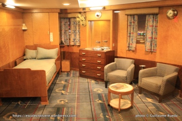 Queen Mary - Captain's bedroom - cabine commandant