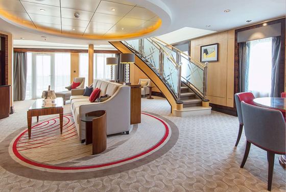 Queen Mary 2 - Suite duplex - 2016