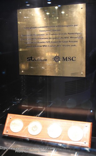 MSC Meraviglia - pièces commémoratives - Pont 6