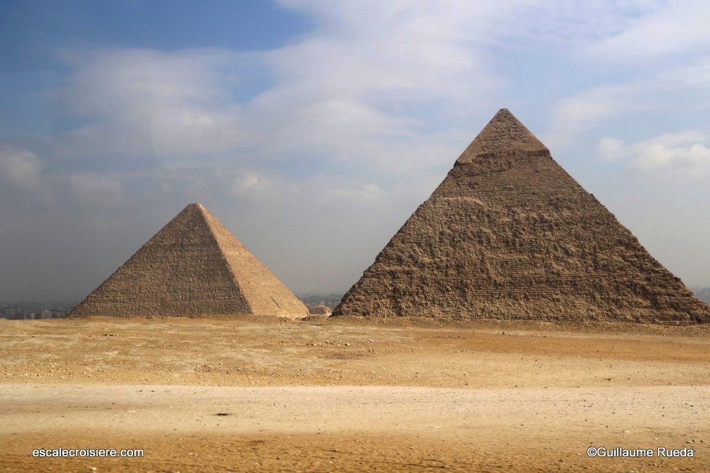 Le Caire - Gizeh - Pyramides Kheops et Khéphren